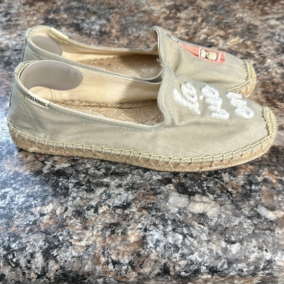 Soludos La Vie En Rose Smoking Slipper Espadrilles Size 7.5 - Picture 2 of 6